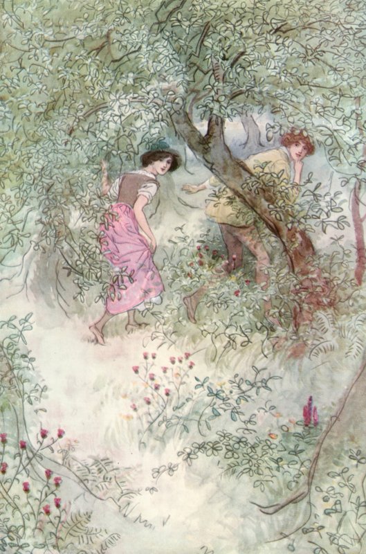 Illustration för Shakespeares As You Like It av Hugh Thomson