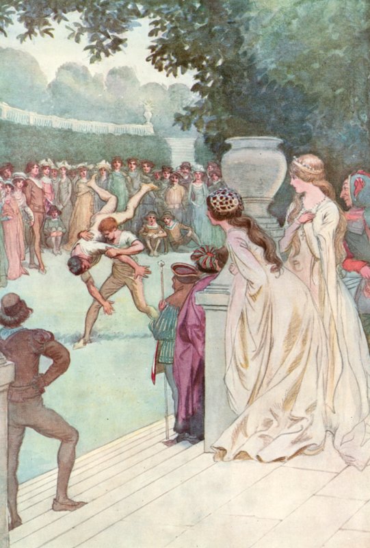 Illustration för Shakespeares som du gillar det av Hugh Thomson