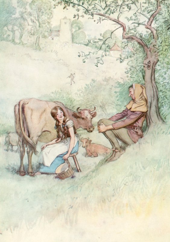 Illustration för Shakespeares som du gillar det av Hugh Thomson