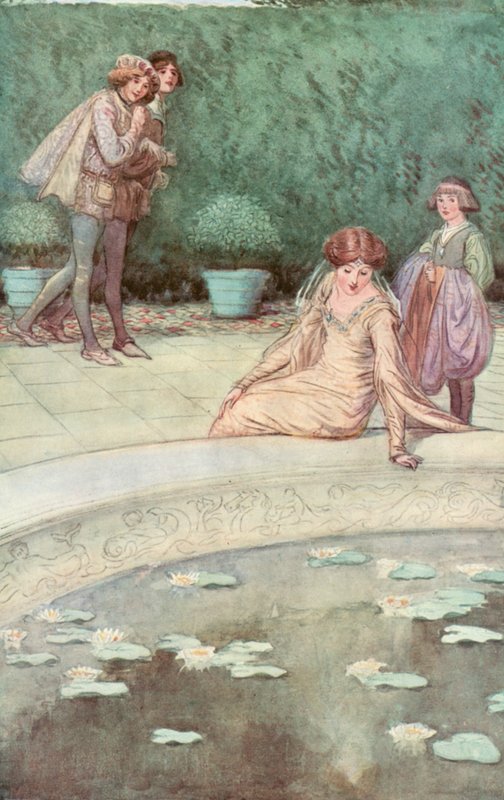 Illustration för Shakespeares som du gillar det av Hugh Thomson