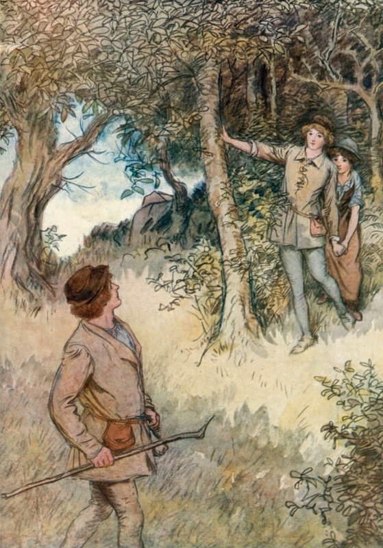 Illustration för Shakespeares som du gillar det av Hugh Thomson