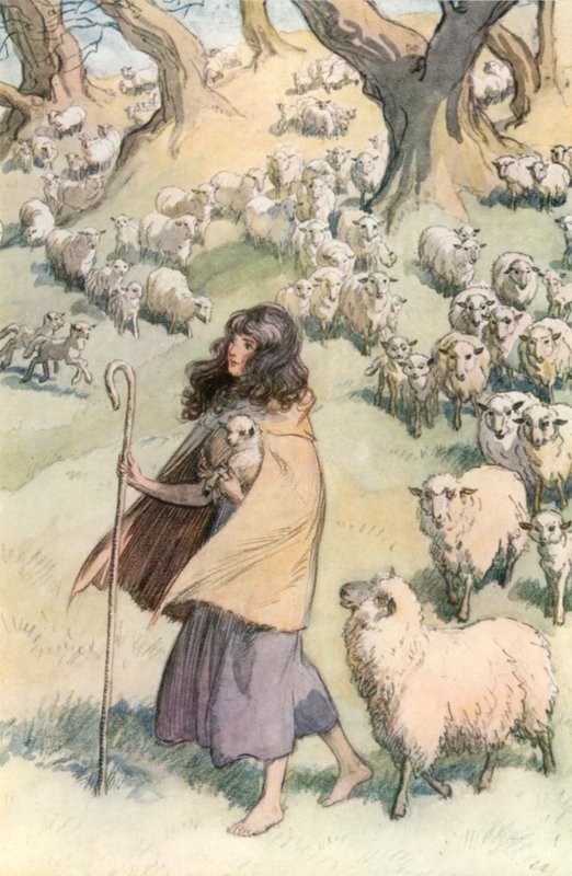Illustration för Shakespeares som du gillar det av Hugh Thomson