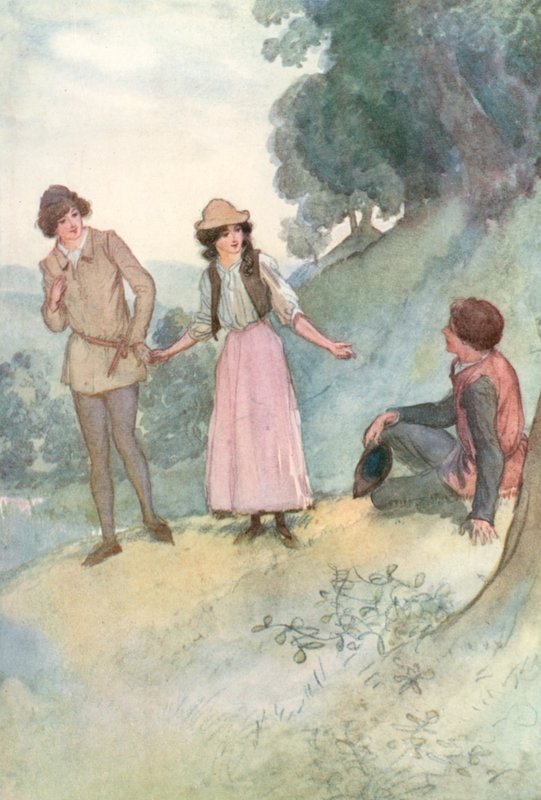 Illustration för Shakespeares som du gillar det av Hugh Thomson