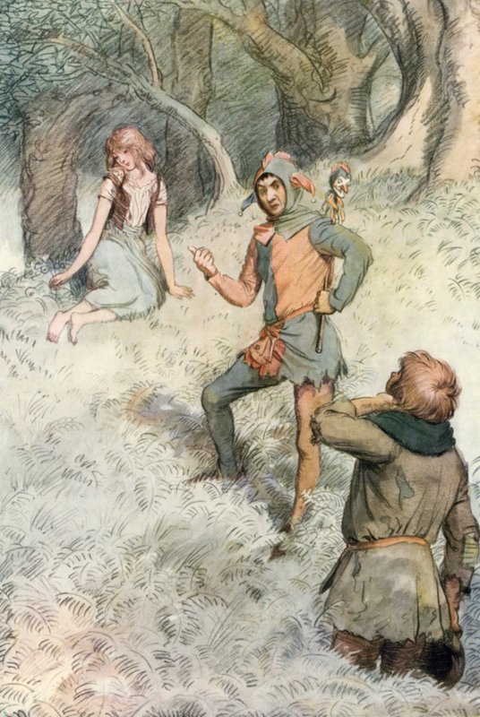 Illustration för Shakespeares som du gillar det av Hugh Thomson