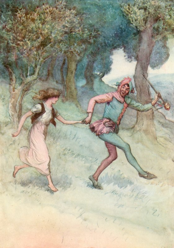 Illustration för Shakespeares som du gillar det av Hugh Thomson
