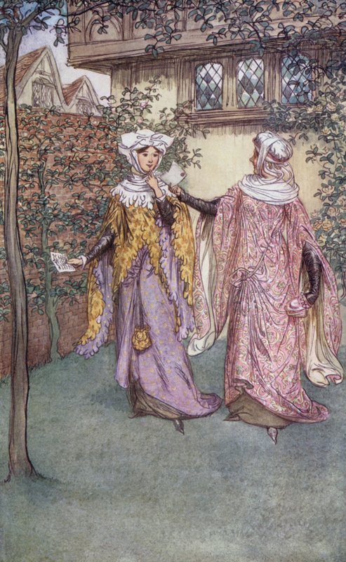 Illustration för The Merry Wives of Windsor av Hugh Thomson