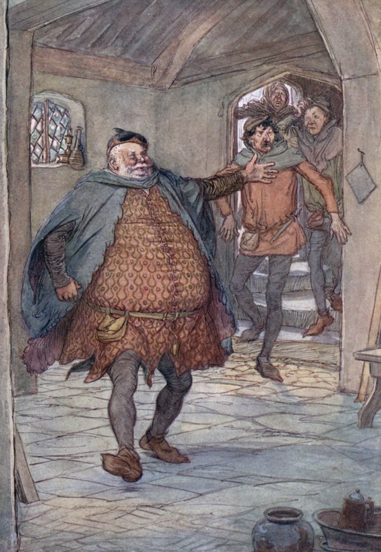 Illustration för The Merry Wives of Windsor av Hugh Thomson