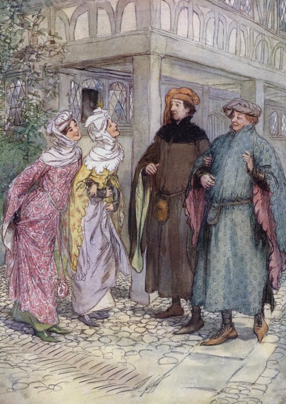 Illustration för The Merry Wives of Windsor av Hugh Thomson