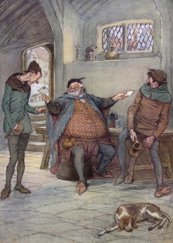 Illustration för The Merry Wives of Windsor av Hugh Thomson