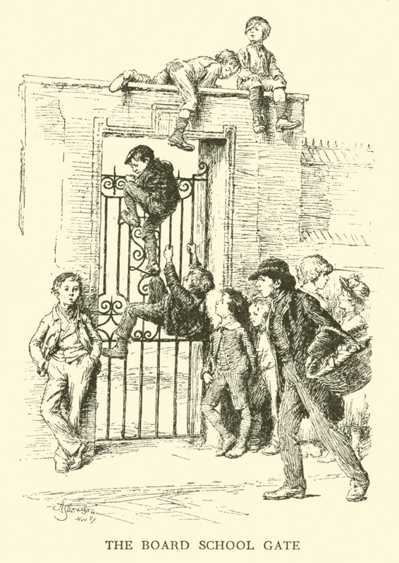 Board School Gate (gravyr) av Hugh Thomson