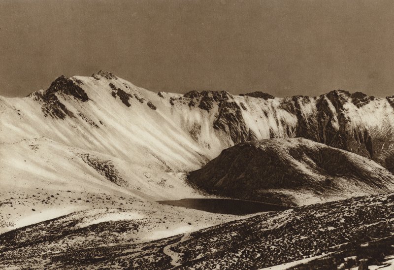 Mexiko: Nevado de Toluca, Estado Mejico (svartvitt foto) av Hugo Brehme
