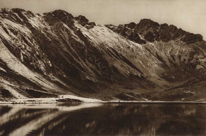 Mexiko: Nevado de Toluca, Estado Mejico (svartvitt foto) av Hugo Brehme