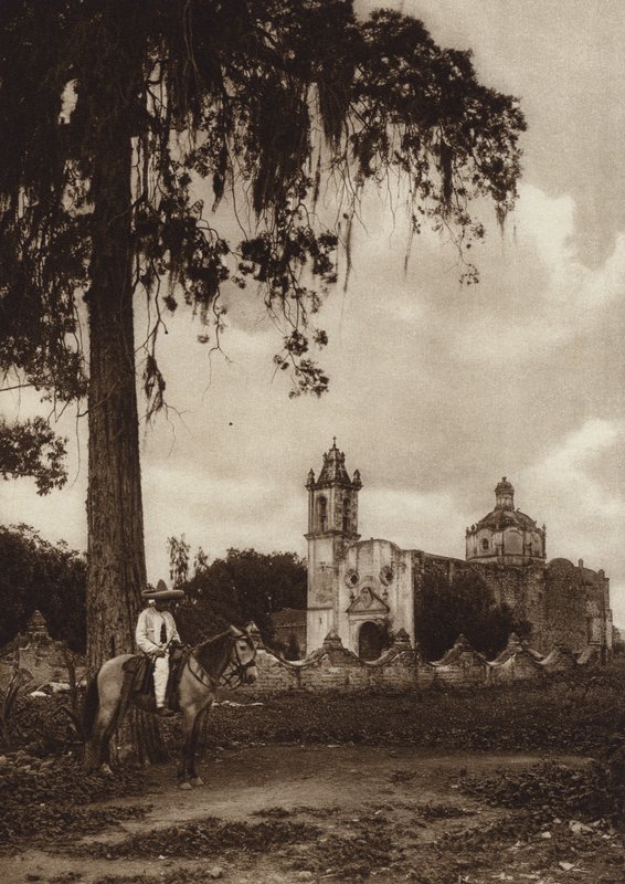 Mexiko: Nonoalco, Utkanten av huvudstaden Mejico (svartvitt foto) av Hugo Brehme