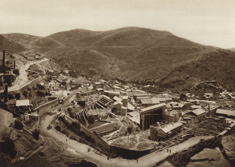 Mexiko: Pachucha, Mina Loreto (svartvitt foto) av Hugo Brehme