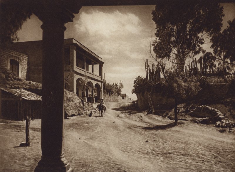 Mexiko: San Esteban, utkanten av huvudstaden Mejico (svartvitt foto) av Hugo Brehme