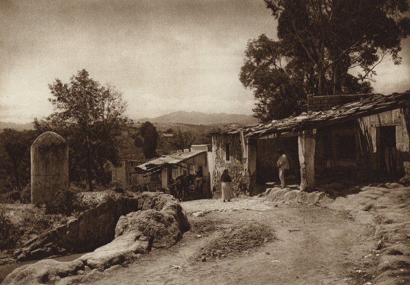 Mexiko: San Esteban, utkanten av huvudstaden Mejico (svartvitt foto) av Hugo Brehme