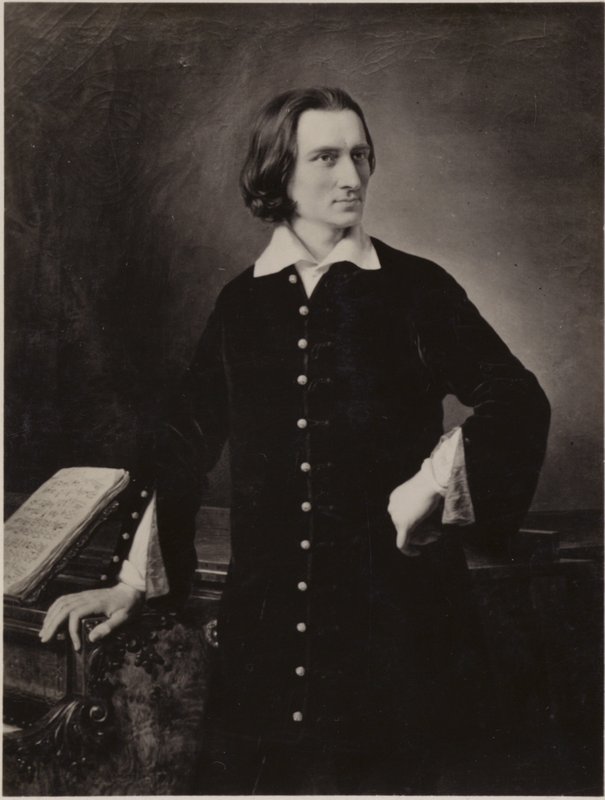Porträtt av Franz Liszt av Hungarian School