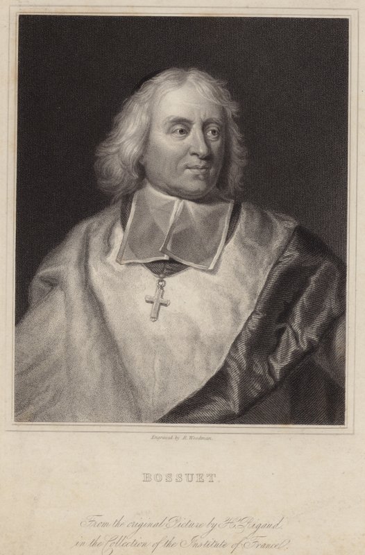 Porträtt av Jacques-Benigne Bossuet av Hyacinthe Francois Rigaud