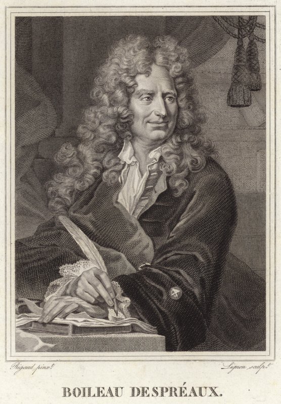 Porträtt av Nicolas Boileau-Despreaux av Hyacinthe Francois Rigaud