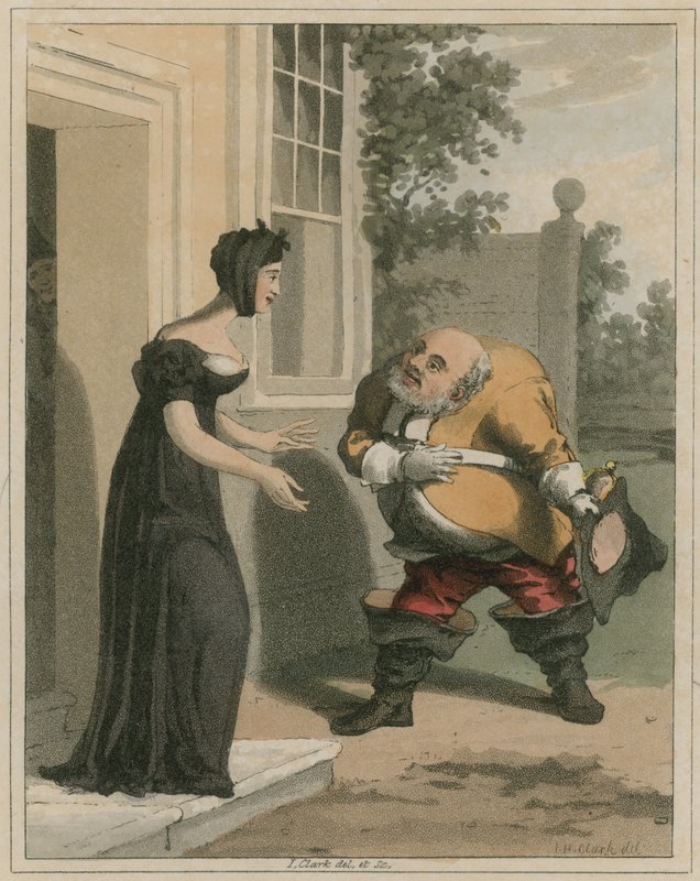 Illustration från Hudibras av Samuel Butler av I Clark