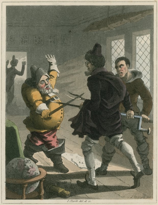Illustration från Hudibras av Samuel Butler av I Clark