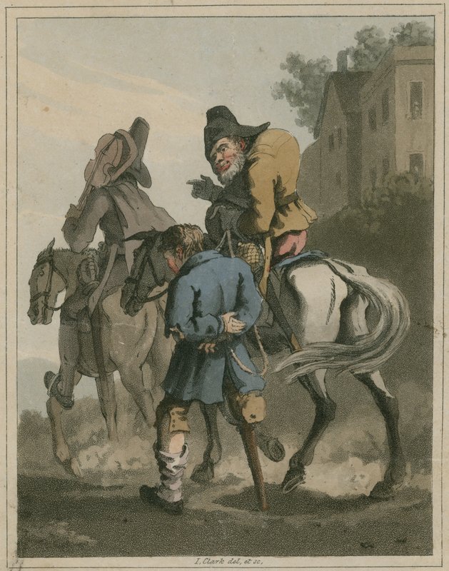 Illustration från Hudibras av Samuel Butler av I Clark