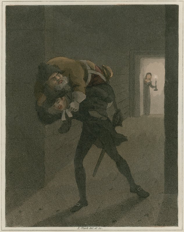 Illustration från Hudibras av Samuel Butler av I Clark