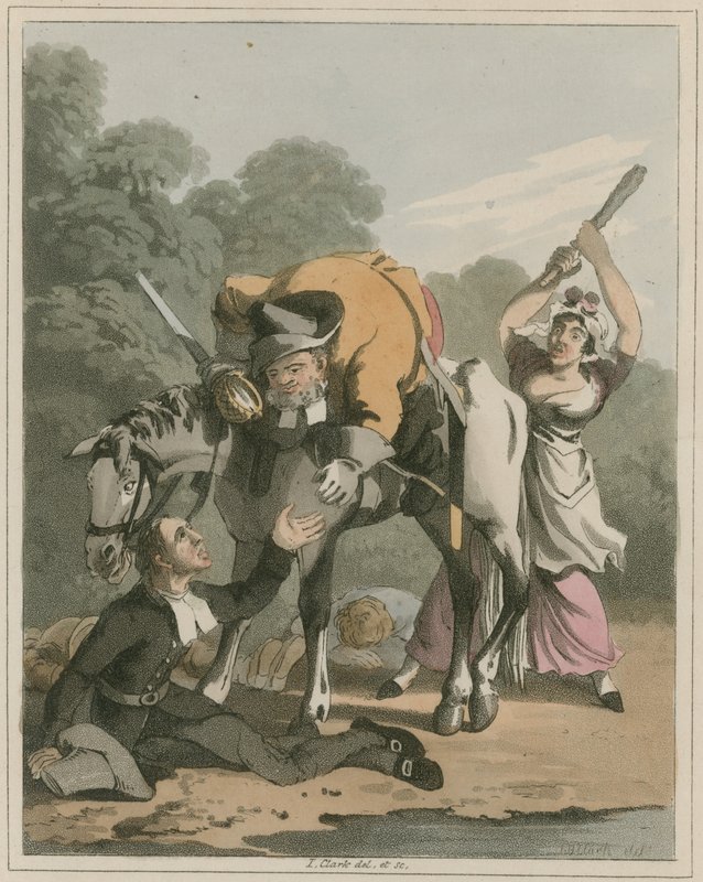 Illustration från Hudibras av Samuel Butler av I Clark