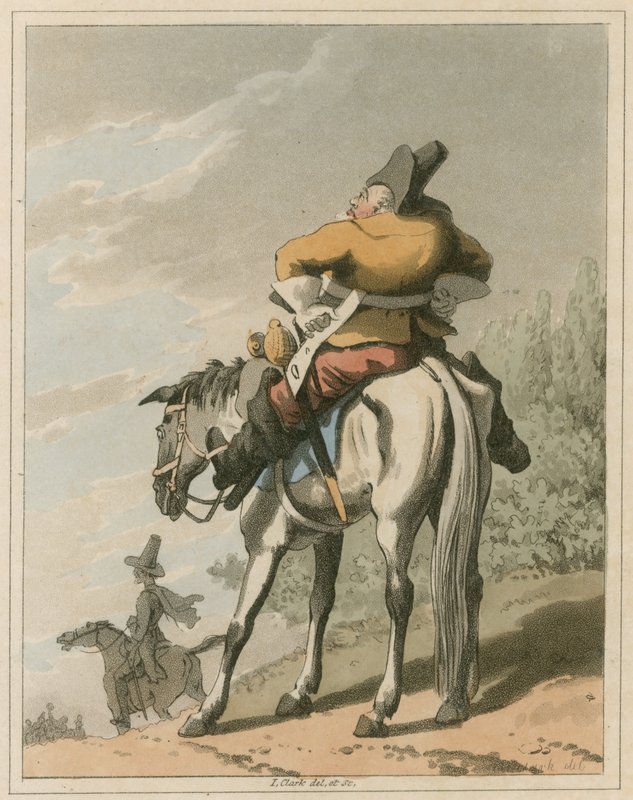 Illustration från Hudibras av Samuel Butler av I Clark