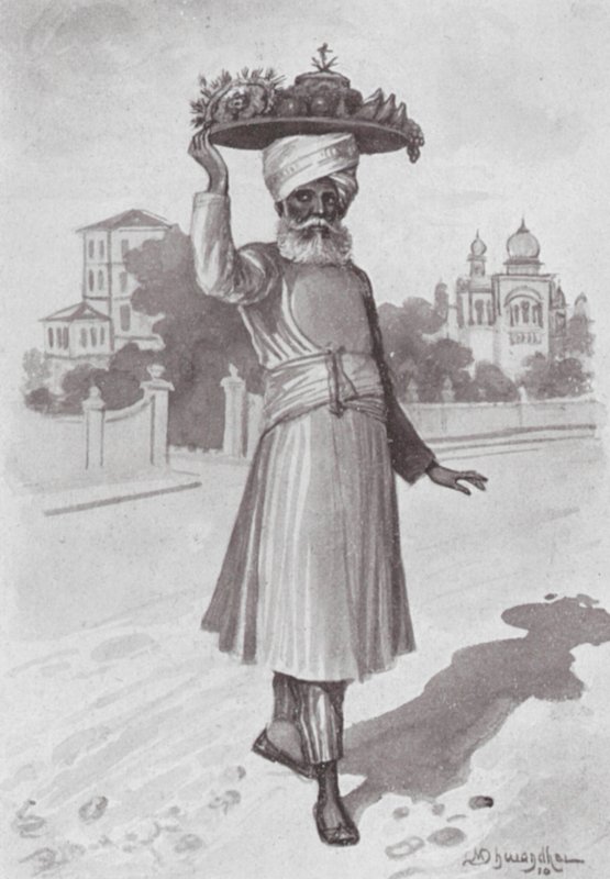 Bombay / Mumbai: Julstämning (svartvitt foto) av Indian photographer