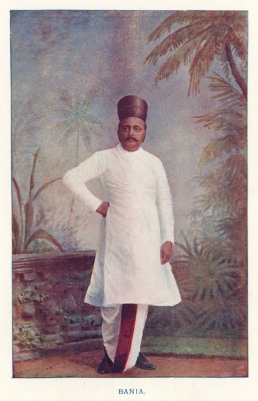 Indiska infödda: Bania (färgat foto) av Indian photographer