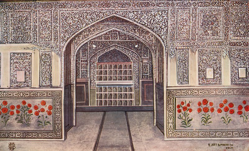 Shish Mahal, Fort Agra (färgfoto) av Indian photographer