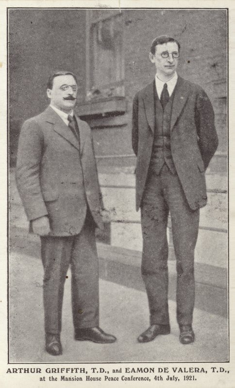 Arthur Griffith och Eamon de Valera av Irish Photographer