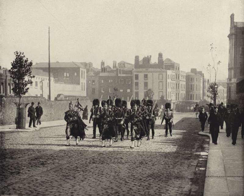 The Scots Guards, Dublin (s/v foto) av Irish Photographer