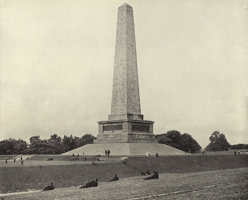 The Wellington Testimonial, Phoenix Park (s/v foto) av Irish Photographer