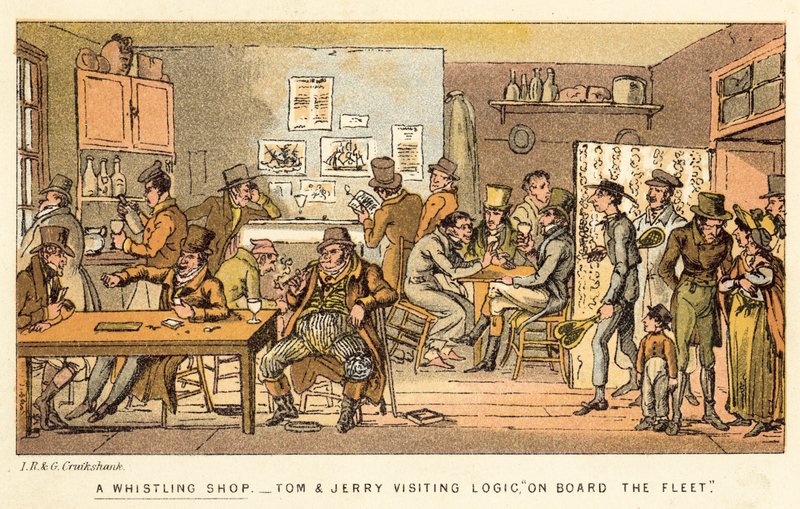 En visslande butik av Isaac, Robert and George Cruikshank