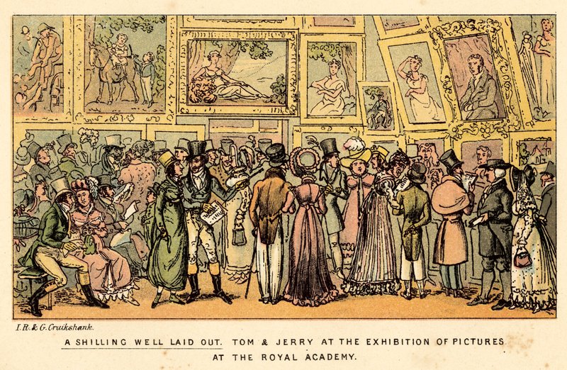 En shilling väl upplagd av Isaac, Robert and George Cruikshank
