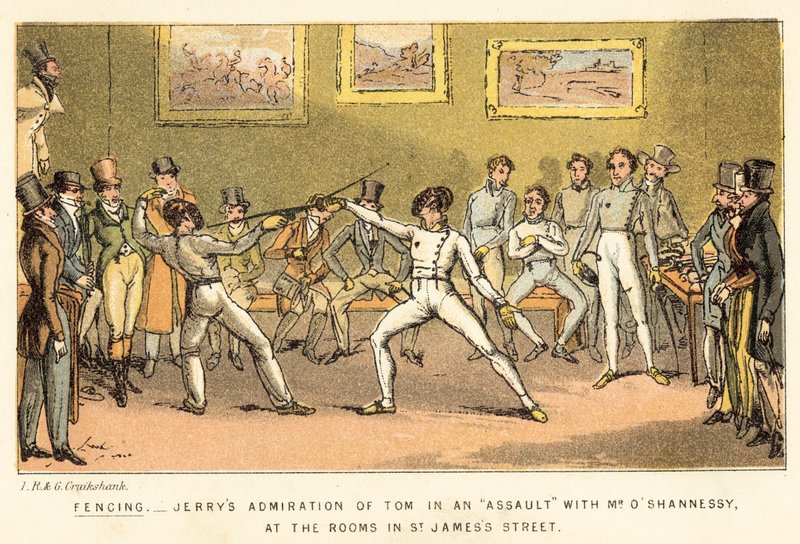 Fäktning av Isaac, Robert and George Cruikshank