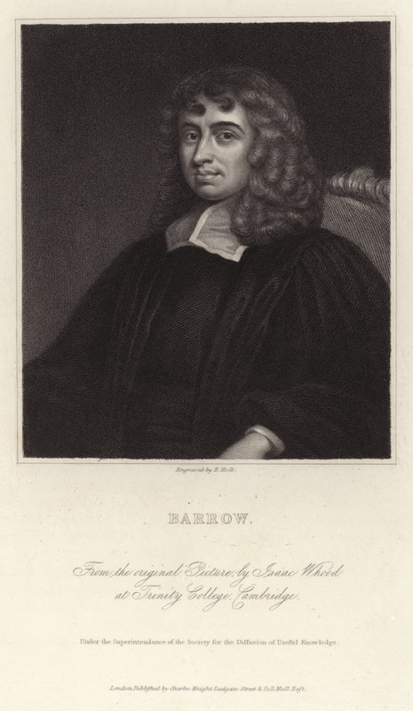 Porträtt av Isaac Barrow av Isaac Whood