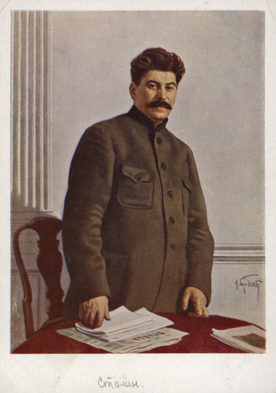 Joseph Stalin, sovjetisk bolsjevikledare av Isaak Israilevich Brodsky