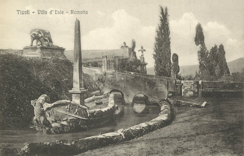 Tivoli, Villa DEste, Rometta av Italian Photographer