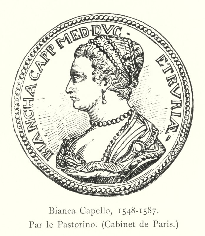 Bianca Capello, 1548-1587, av pastorin, Paris kabinett av Italian School