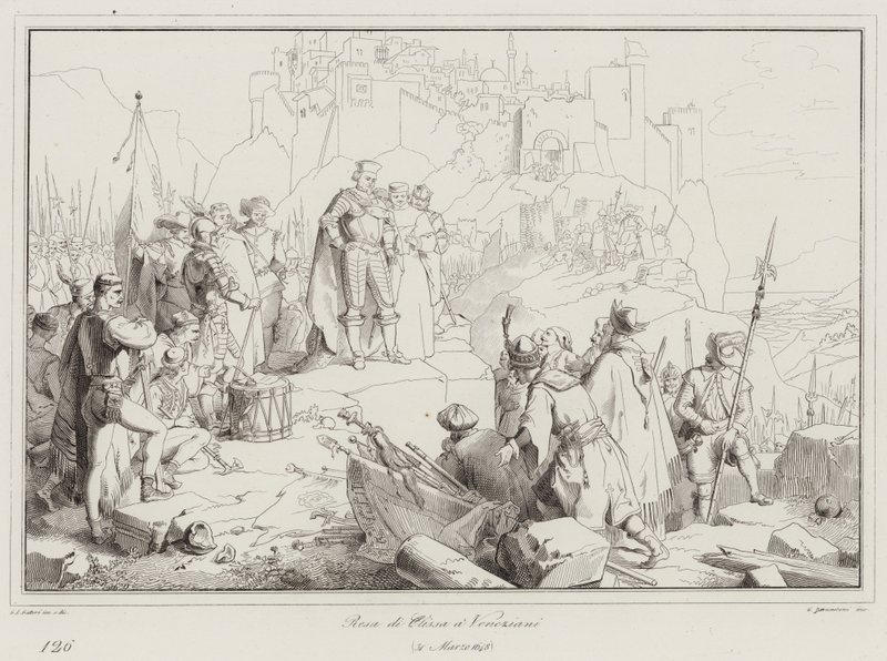 Överlämnande av Clissa till venetianerna, 1648 av Italian School