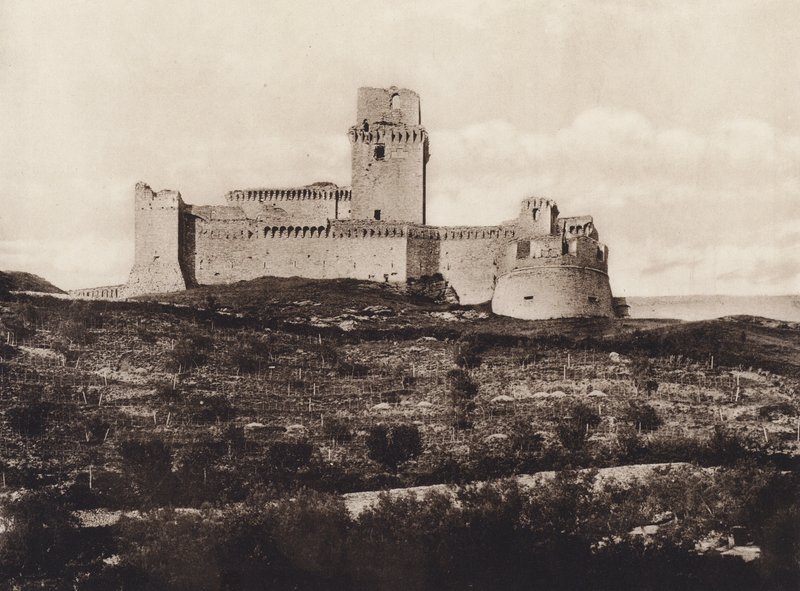 Assisi: The Rocca, XIV-talet (s/v foto) av Italian Photographer