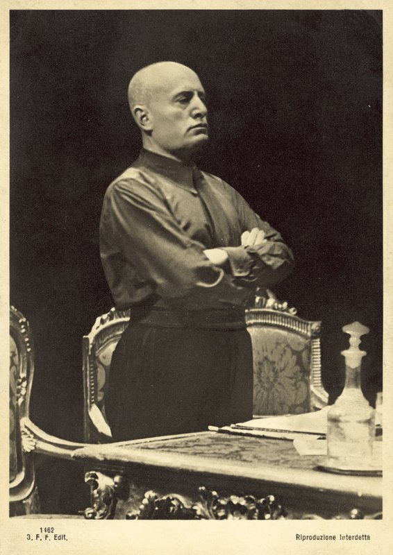 Benito Mussolini (s/v foto) av Italian Photographer