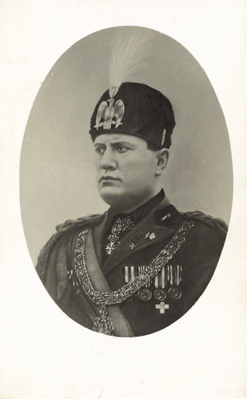 Benito Mussolini (s/v foto) av Italian Photographer