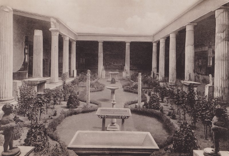 Casa Dei Vettii, Peristilio, House of the Vettii, the Peristyle (s/v foto) av Italian Photographer