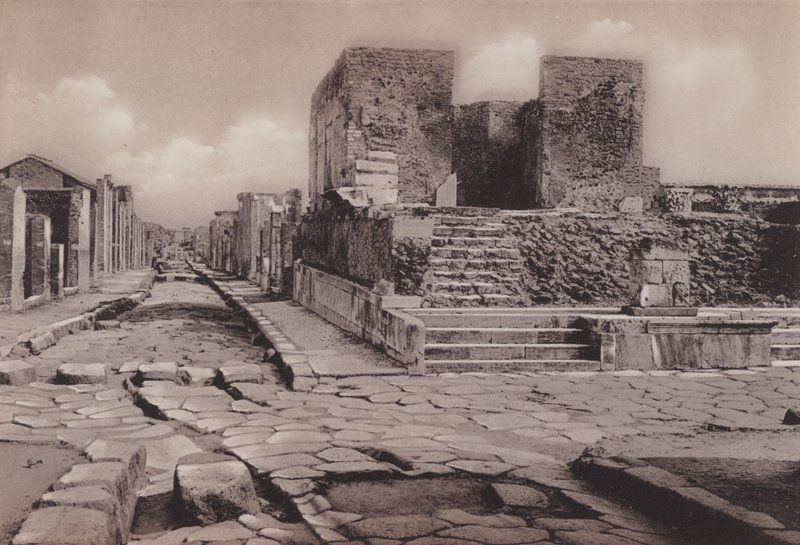 Empio Della Fortuna, Temple of Fortune (s/v foto) av Italian Photographer