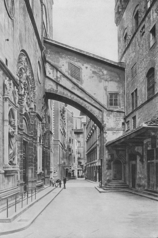 Florens, Orsanmichele-kyrkan (s/v-foto) av Italian Photographer