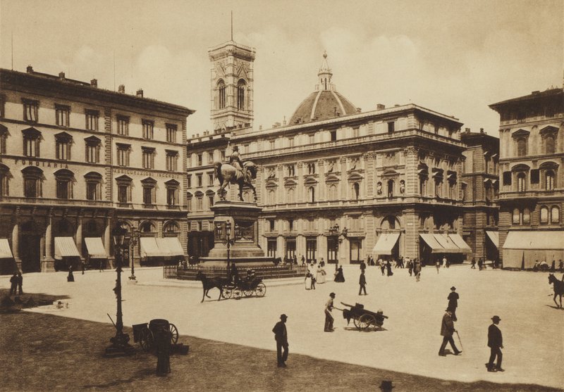 Firenze / Florens: Piazza Vittorio Emanuele (s/v foto) av Italian Photographer